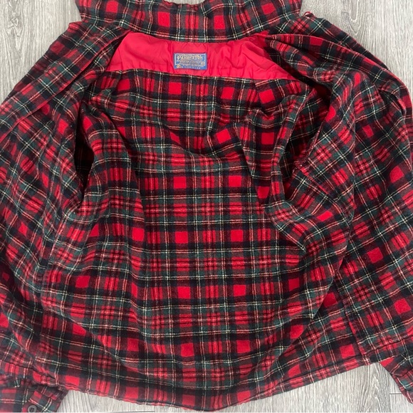 Pendleton pure virgin wool plaid tartan button down shirt kids size M - Picture 8 of 13
